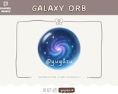 Galaxy Orb Coin | Emote | Channel Points | Twitch, YouTube, Discord | Cute, Kawaii, Dessert | Streamer Graphics, Token, Badges | Milky Way