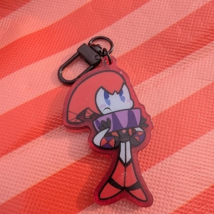 Reala NiGHTS into Dreams Acrylic Keychain Sega Dreamcast Saturn Charm Rubberhose Stylized