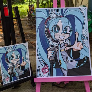Hatsune Miku - Fine Art Digital Art Print