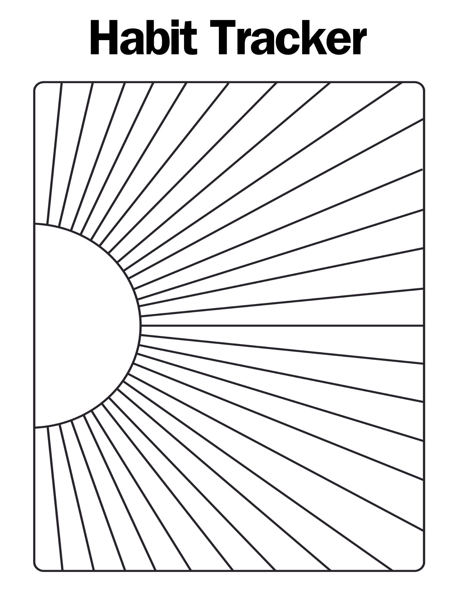 Sunny Habit Tracker Printable | Radial Mood Tracking | Simple and Fun ... - Sunny Uncertain Captains Habit Residue Mats
