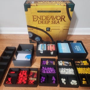 Endeavor Deep Sea Board Game- STL FILES for custom Made Insert- 3d print file- Game NOT Included