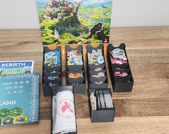 Archivos STL para insertar en el juego de mesa Rebirth - Organizador impreso en 3D