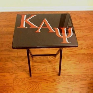 Mesa de TV personalizada, mesa de TV deportiva, mesa de TV con bandeja de epoxi, mesa de TV con bandeja griega, mesa de TV plegable, mesa plegable