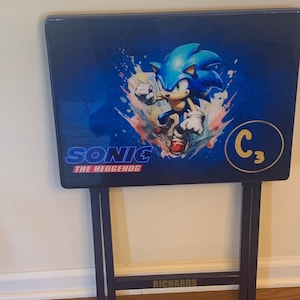 Cartoon- Custom tv tray table, Sports tv table, epoxy tv tray table, greek tv tray table