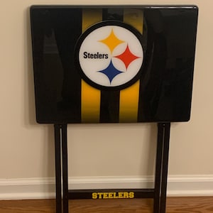 Custom tv tray table, Sports tv table, epoxy tv tray table, greek tv tray table