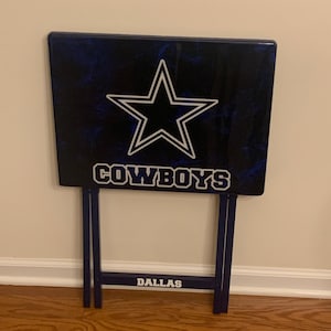 Ready to go! Custom tv tray table, Sports tv table, epoxy tv tray table, greek tv tray table