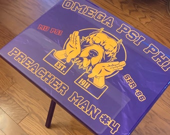 Custom tv tray table, Sports tv table, epoxy tv tray table, greek tv tray table, folding tray table, folding table