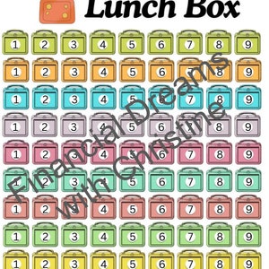 Shut the Box (Shut the Lunch Box) Reto de Ahorro Juego de Presupuesto y Ahorro Tamaño Carta Descarga Digital PDF