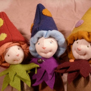 Hapenny Magick, Toadstool Hobgoblins, new sewing pattern for 2012, digital download