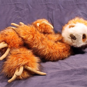 Sully the Sloth, downloadable PDF  sewing pattern to make your own three-toed sloth stuffed animal