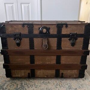 Authentic H&A Lock Co Steamer Trunk