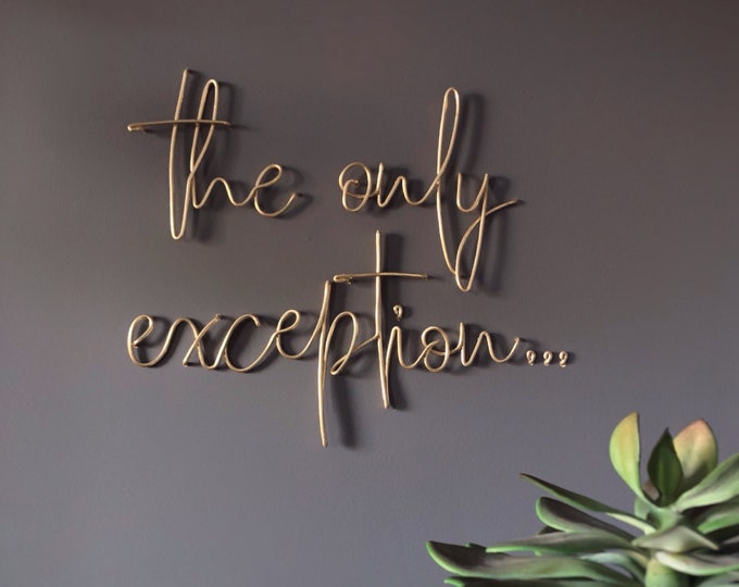 Personalised Wire Wall Words