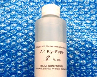 A-1 Klyr Fire Thompson Enamel Adhesive holding agent for Fusing or Enameling Glass, Klyr Fire by Thompson, 8 oz Stained Glass Supplies