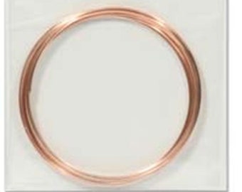 Memory Wire Copper Plated Stainless Steel Memory Wire, 12 Loops, 2.25&quot; diameter for Bracelets by Beadsmith