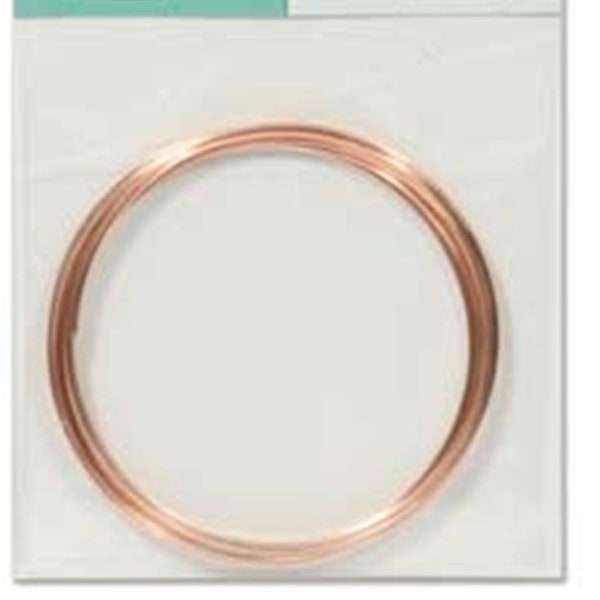 Memory Wire Copper Plated Stainless Steel Memory Wire, 12 turns, 2.25 diameter for Bracelets by Beadsmith