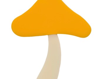 Orange/Yellow Mushroom, COE 96 Fusible, 2-Piece