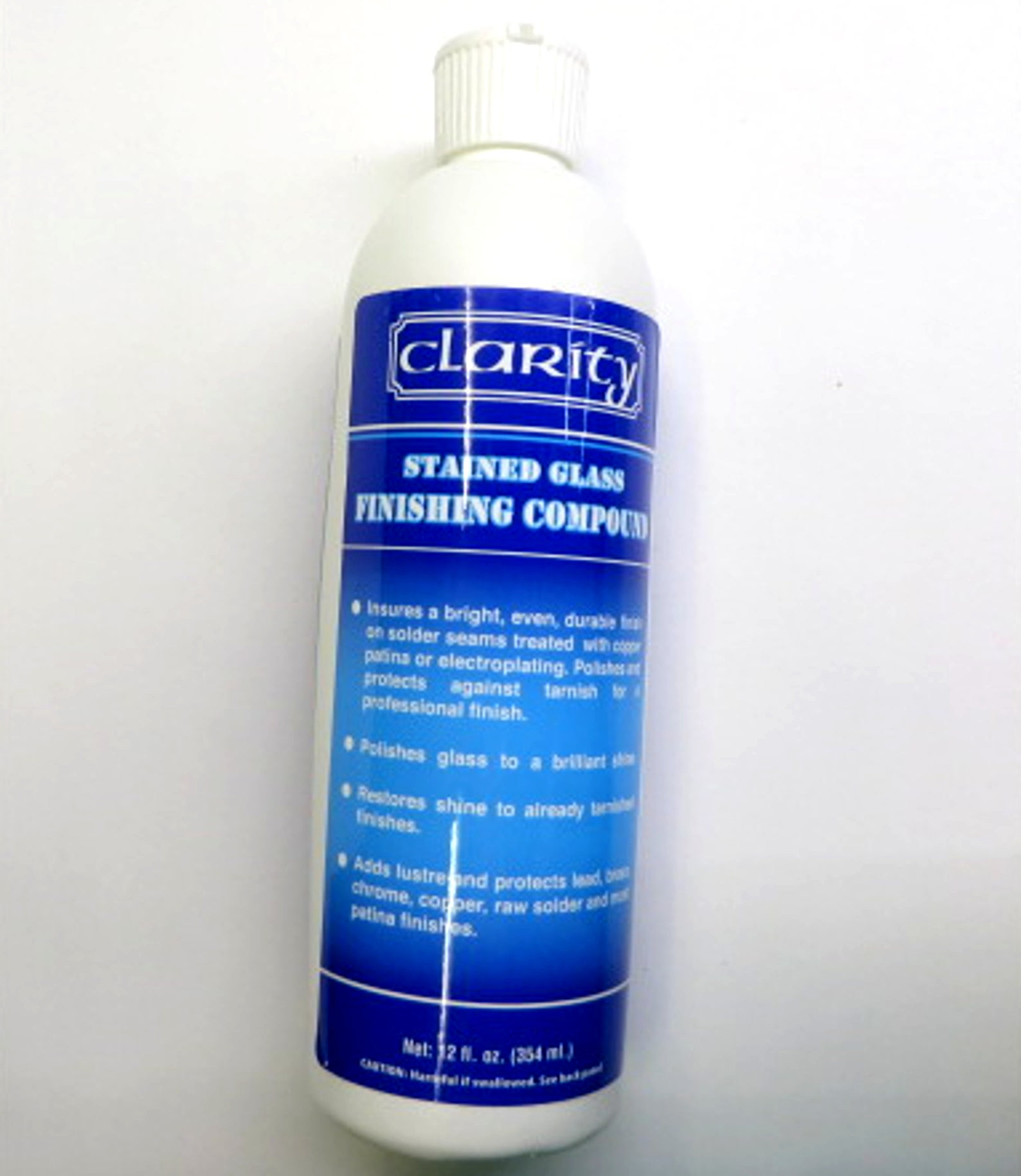 Clarity Stained Glass Wax Finishing Compound 12 Fl. Oz. 345 Etsy