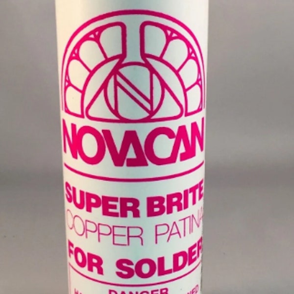 Patina, Super Brite Copper Patina for Solder by Novacan  - 8 oz Bottle