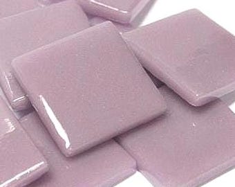 Lilac Ottoman (Pate de Verre) Glass Tiles for Mosaics, 1" Square (25mm)