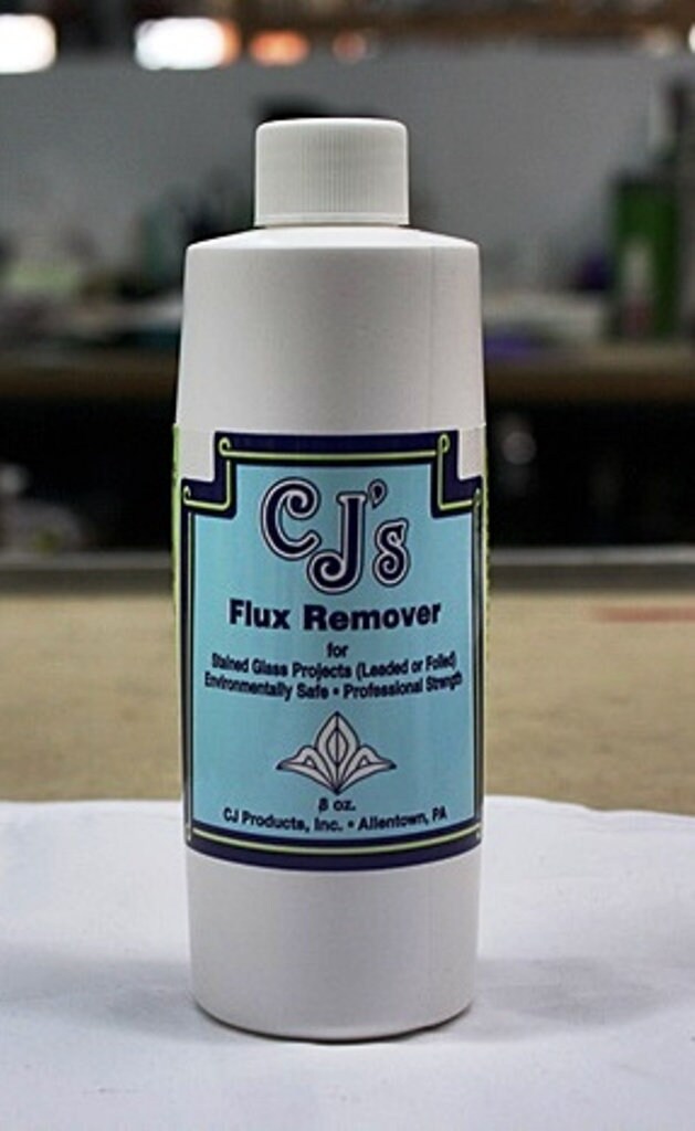 CJ's Flux Remover for Stained Glass 8 oz. bottle Etsy