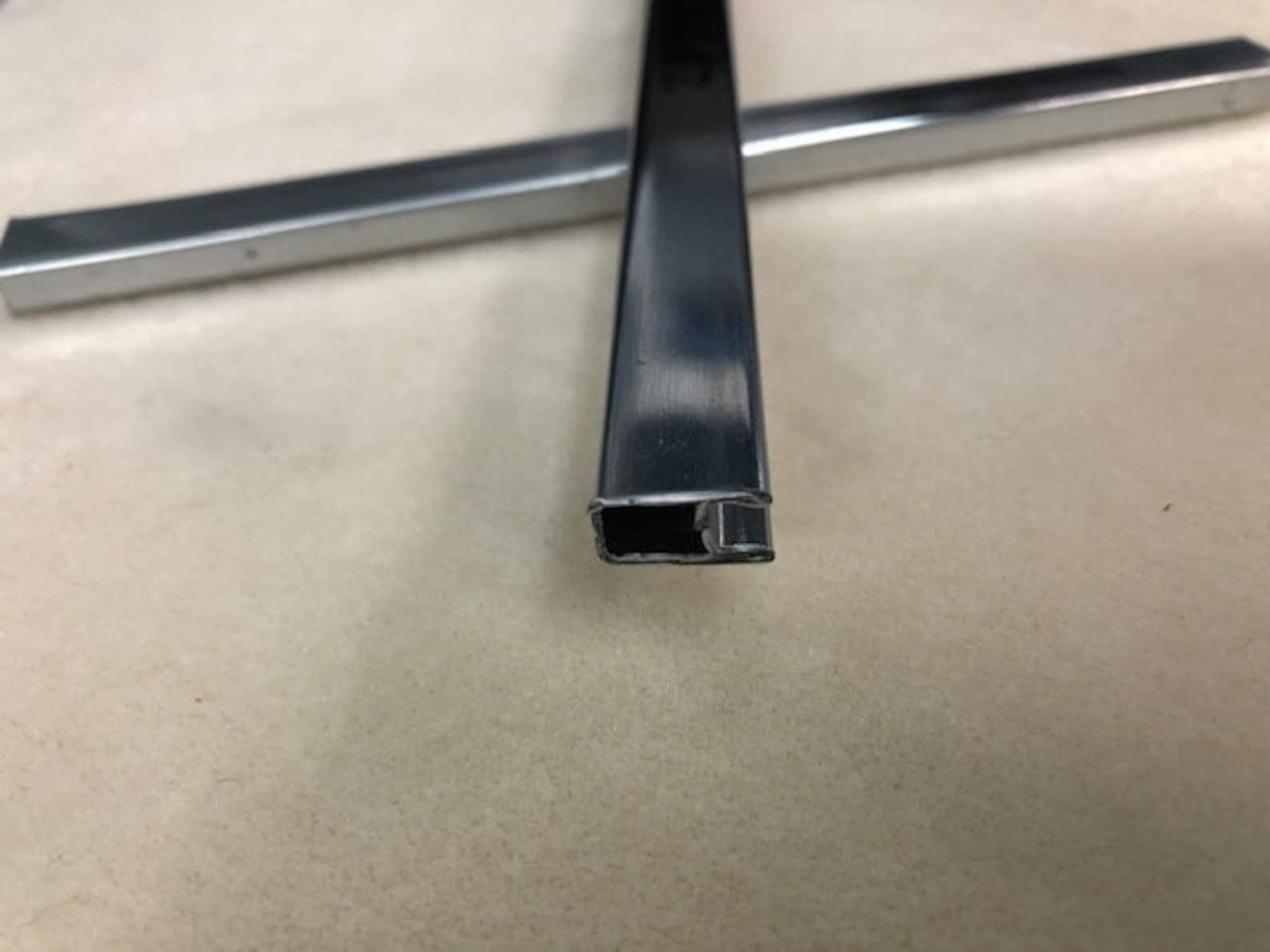 Zinc Channel for Stained Glass, Cascade ZB 500, 1/2 Face, Zinc in 24