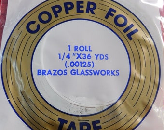Copper Foil 1/4" Wide by Edco (.00125 Thick), Made in USA