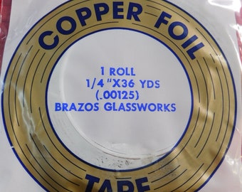 Copper Foil 1/4" Wide by Edco (.001 Thick), Made in USA