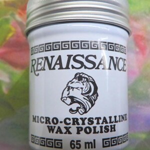 Renaissance Micro-Crystalline Wax Polish by Pictreator UK, Protects and Finish, Polishes Metal, Jewelry, Renaissance Wax Polish 65 ml