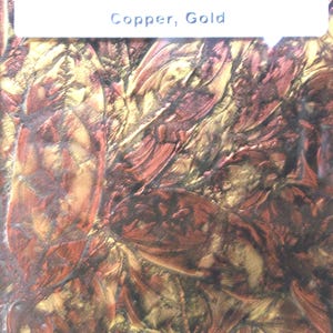 Copper, Gold Van Gogh (890) Glass for Mosaics; Multiple Sizes