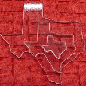 Texas Shapes COE 96, forme en verre fusible transparent, 3 tailles disponibles 7/8", 1 3/4" et 3" diamètre
