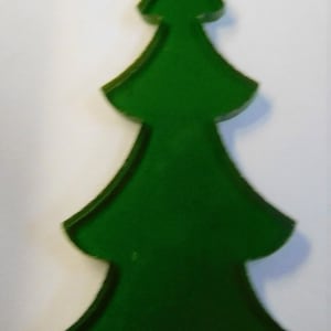 Slim Tree, LARGE, COE 96 Glass, Translucent Dark Green