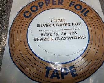 3/16-Inch Black Back Copper Foil Tape For Stained Glass – 36 Yards, High Tensile, Solder-Ready