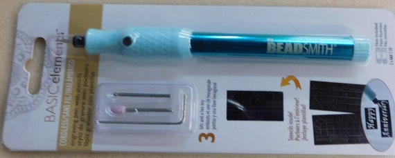 Engraver, Beadsmith Cordless Engraving Pen With Stencils Battery-operated 