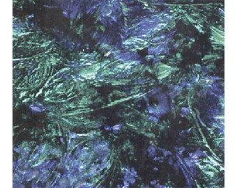 Van Gogh Blue-Green Stained Glass Sheet - 6" X 12" Handmade Art Glass For Mosaics & Stained Glass Projects