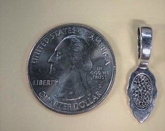 Bails, Antique Silver with Glue Pad for Jewelry, Package of 25 or Package of 12