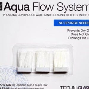 Aqua Flow System Replacement Brushes  by Techniglass, Provides Water and Cleaning to Grinder Bit