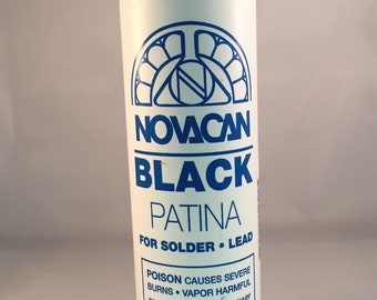 Patina, Novocan Black Patina, 16 Oz. Bottle for Solder and Lead 