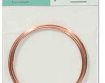 Memory Wire Copper Plated Stainless Steel Memory Wire, 12 Loops, 2.5&quot; diameter for Bracelets by Beadsmith