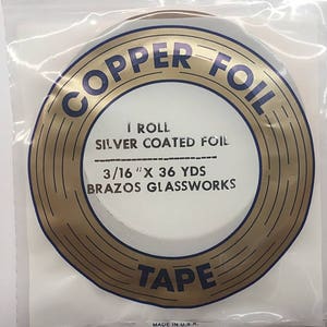 3 Rolls 3/8 EDCO Copper Foil Tape For Stained Glass 36 yards 1mil