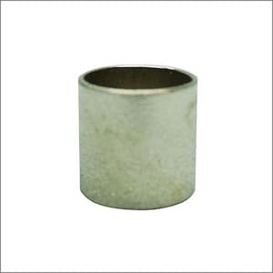 May include: A silver metal bushing, a cylindrical tube with a smooth, slightly textured surface.