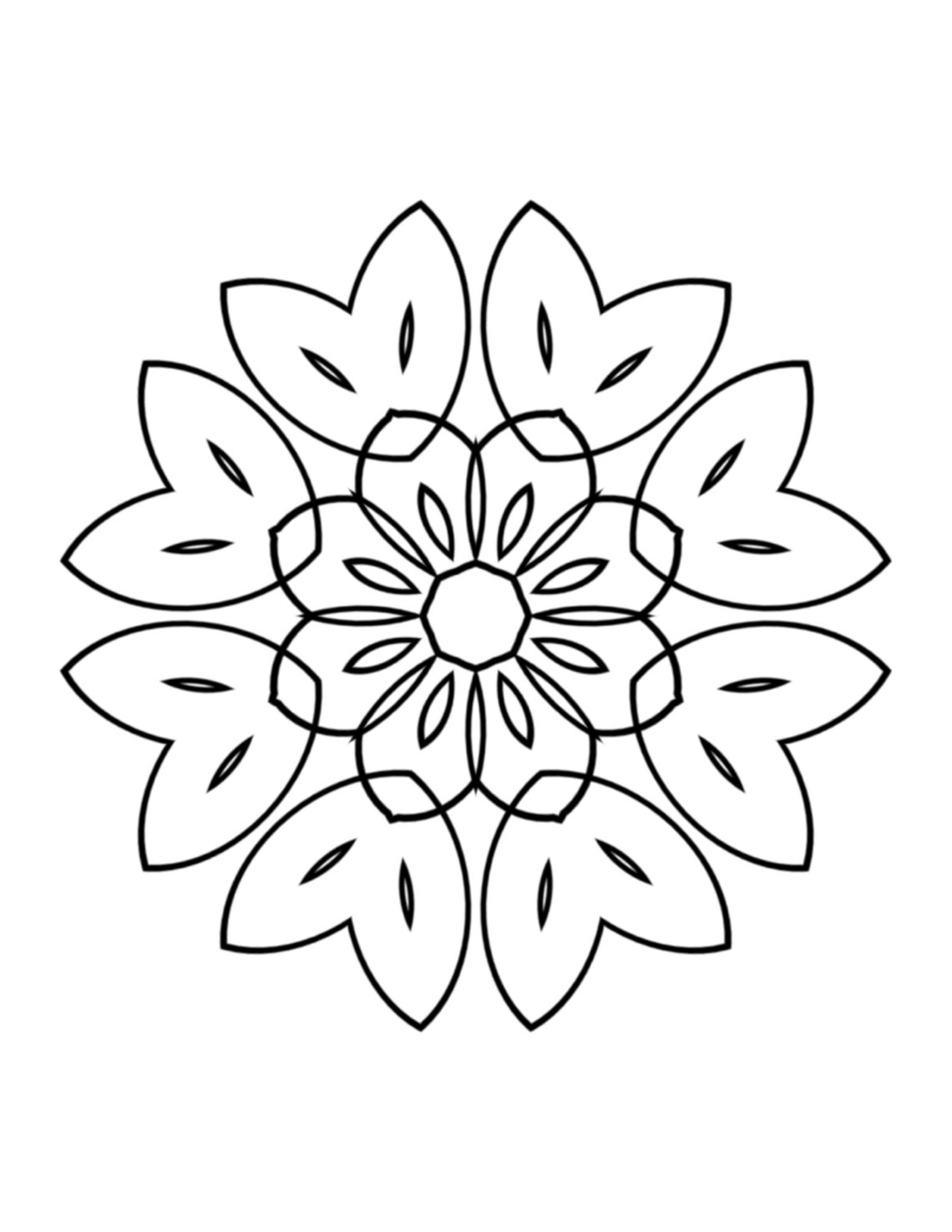 Mandala Printable Coloring Pages - Etsy