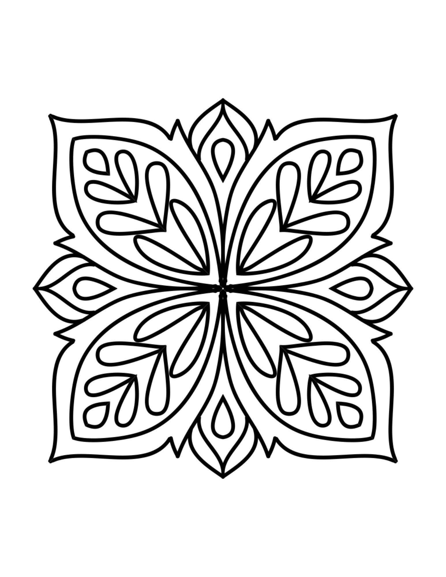 Mandala Printable Coloring Pages - Etsy