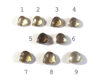 One Quartz Bead, Dazzling Teardrop Briolette, Large Top Drilled Heart Shaped Gemstone Pendant, One Stone, Jewelry Supplies (B-Lq5)