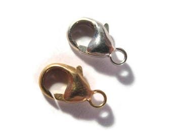 Un 11mm Lobster Claw Clasp, .925 Sterling Silver ou 14/20 Gold Filled Clasp, Jewelry Findings, Jewelry Supplies (F 118s)