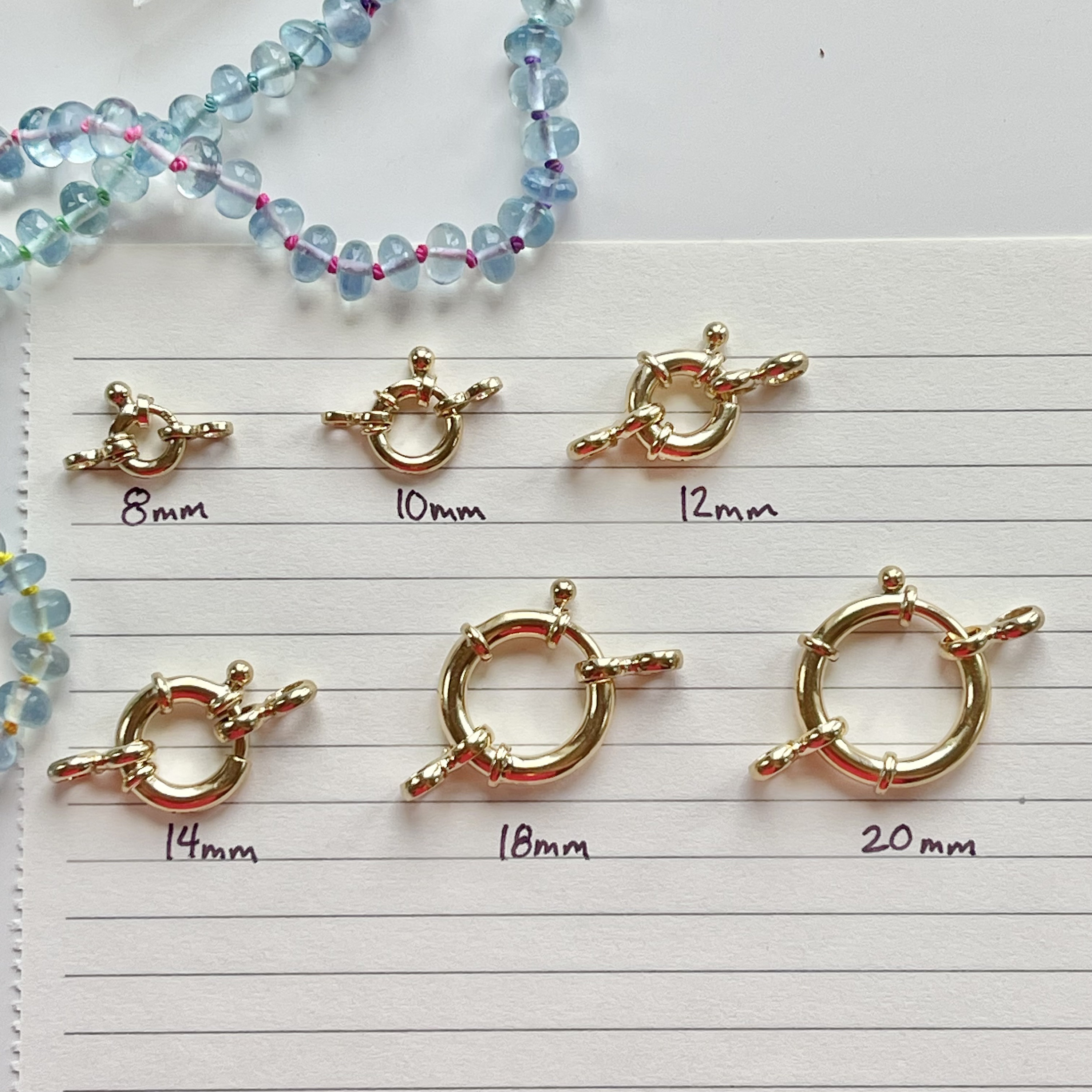 Bead Snob™ Mariner Clasp, Vermeil Sailor Clasps, 14k Vermeil Over 925, Vermeil Mariner, Vermeil Clasp, Gold Bolt Clasp, Large Gold Clasp,