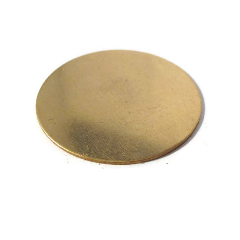 Three Gold Stamping Disc Charm Brass Round 45mm Blank Discs Etsy