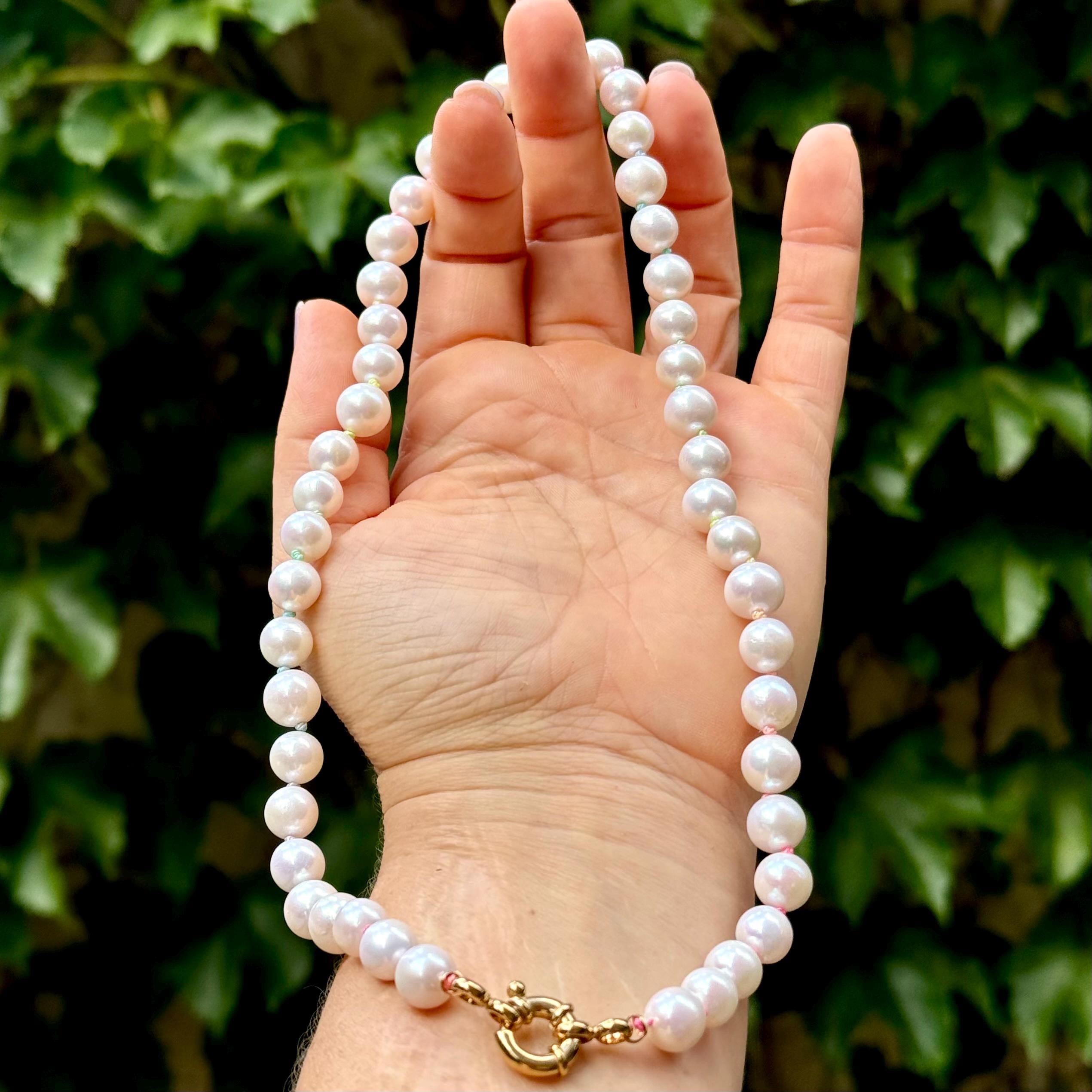 ブレスレット LESS IS MORE 8mm pearl necklace 23