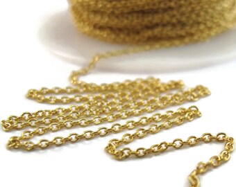 Fine Woven Cable Chain, Awesome Gold Filled Chain, By The Foot, Chain for Making Jewelry, Everyday Necklace (FSgf13030f)