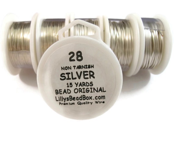 Silver Plated Wire 28 Gauge Wire for Making Jewelry, Non Tarnish