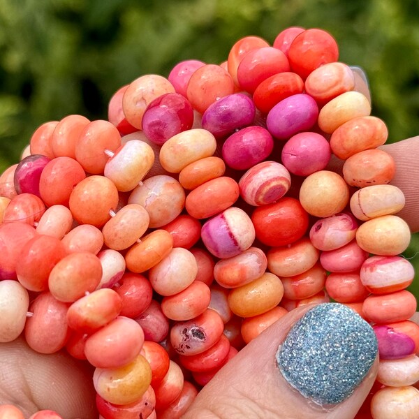 Eklavya Jewels Dendrite Opal Rondelle Beads Strand – 6x6x3 Mm, AAA Quality, Natural Gemstone